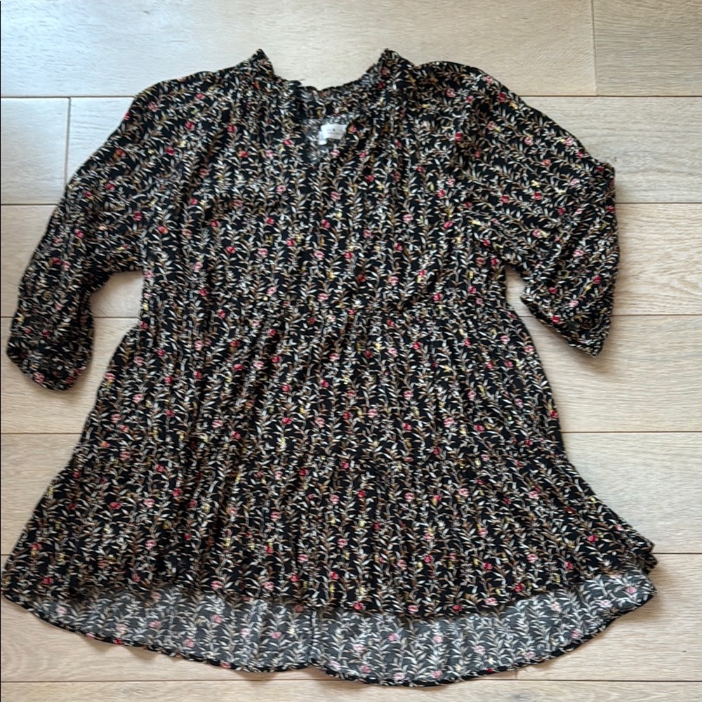 Zara Girls’ Floral Tiered Dress